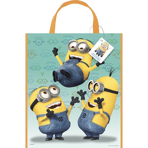 Despicable Me Plastic Tote Bag - 13" x 11", 1 Pc