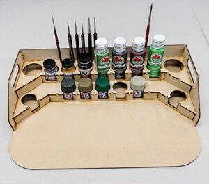 gamecraft miniatures painting station – 36mm for polly scale, 10ml tamiya and similar bottles