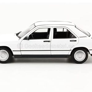 Norev NV183820 1:18 190E 1984-White Mercedes-Benz Collectable Model, Multi