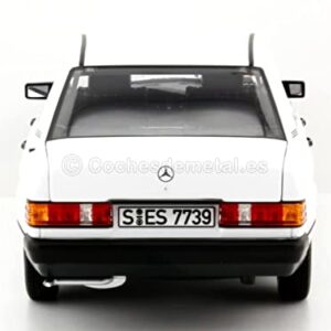 Norev NV183820 1:18 190E 1984-White Mercedes-Benz Collectable Model, Multi