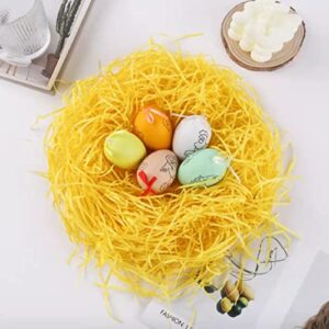 FUSHENMU Easter Grass Craft Shredded Tissue Raffia Paper Grass Shred Paper for Easter Basket Filler Gift Wrapping Supply