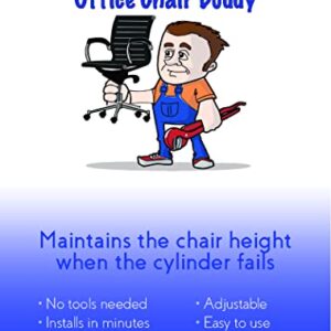 Office Chair Buddy - Fix Your Sinking Office Chair in Minutes - No Tools Needed - Supports up to 500 Pounds