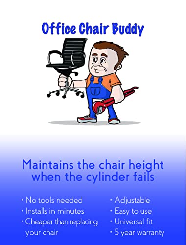 Office Chair Buddy - Fix Your Sinking Office Chair in Minutes - No Tools Needed - Supports up to 500 Pounds