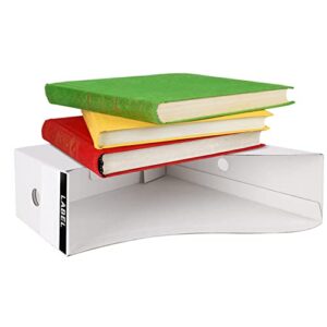 Limitliho White Magazine Holder(2Pack), Magazine File Holder for Home, Office, Desk, 10.6'' H×10.2'' L ×3.5''W Magazine Storage Box