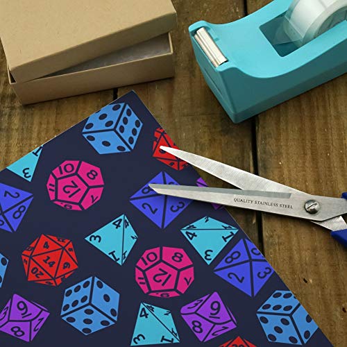 GRAPHICS & MORE Dungeon Dice Pattern for Fighting Dragons Gift Wrap Wrapping Paper Rolls