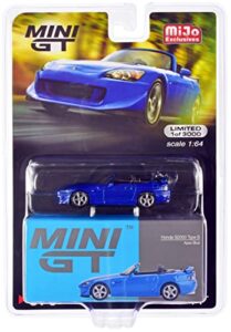 truescale miniatures s2000 (ap2) type s convertible rhd (right hand drive) apex blue ltd ed to 3000 pcs worldwide 1/64 diecast model car by true scale miniatures mgt00376