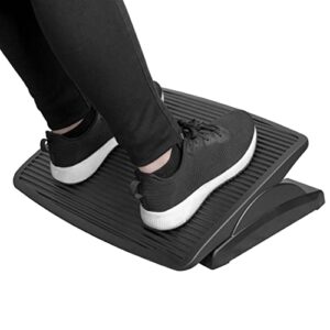 Mount-It! Ergonomic Footrest for Office or Home | Under Desk Tilting Footrest | Adjustable Desk Foot Rest with Massaging Surface and 3 Tilt Positions