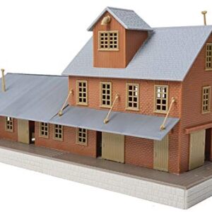 Walthers Trainline HO Scale Model Brick Freight House Kit