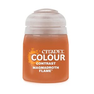 citadel contrast paint – magmadroth flame – 18ml pot