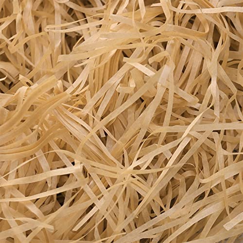 Amosfun Crinkle Cut Paper Shred Filler (1/25 LB) Shredded Paper Filler Gift Wrapping Gift Packing and Baskets Filling Packaging Box Accessories