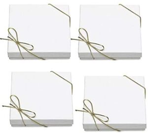 4pack bracelet jewelry gift boxes with filler and bow strings