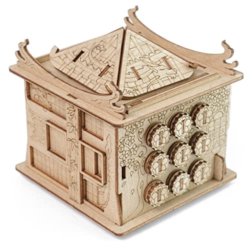 ESC WELT House of Dragon Puzzle Box - Escape Room in a Box - Brain Teaser Puzzles for Adults & Kids - Puzzle Boxes with Hidden Compartment - Puzzle Games - Puzzle Money Box - 3D Puzzles for Adults