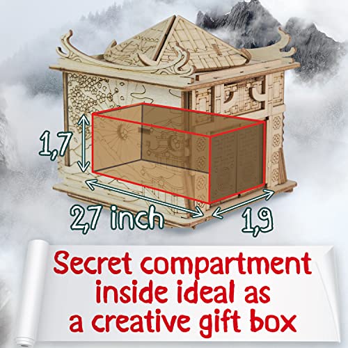 ESC WELT House of Dragon Puzzle Box - Escape Room in a Box - Brain Teaser Puzzles for Adults & Kids - Puzzle Boxes with Hidden Compartment - Puzzle Games - Puzzle Money Box - 3D Puzzles for Adults