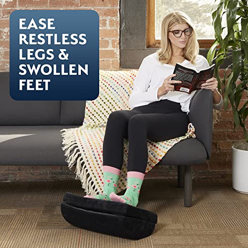 Sky Solutions Under Desk Foot Rest - Memory Foam, Ergonomic, Adjustable Footrest for Under Desk Cushion, Gaming Stool - Work from Home Essentials & Desk Accessories
