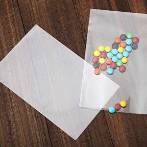 50 pcs Clear 11" x 14" Flat Cello Cellophane Bags Poly Treat Bags 2.8 mils for Gift Wrapping, Bakery, Cookie, Candies, Toast, Dessert, Party Favors Packaging with Color Twist Ties