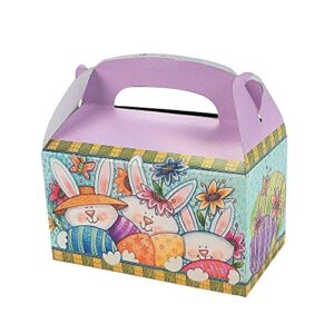fun express cardboard easter treat boxes (pack of 24)