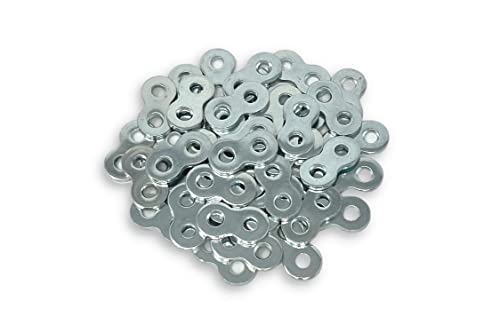 Balsam Point Workshop 30-Pack - Heavy Duty Figure 8 Table Top Connector or Desk Top Fastener Clip - Thick 12 Gauge Steel