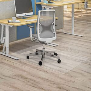 Naturei Office Chair Mat for Hardwood Floor, 48" x 30" Clear Desk Chair Mat, 0.07" Thick Transparent Office Mats for Rolling Chairs, Easy to Clean (Rectangle)
