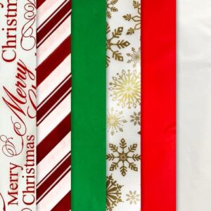 K-Kraft 20 x 20" Tissue Paper with Foil, 102 Sheet Christmas Pack