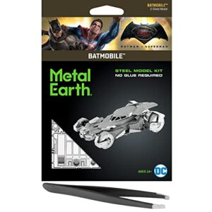 fascinations metal earth batman v superman batmobile 3d metal model kit bundle with tweezers
