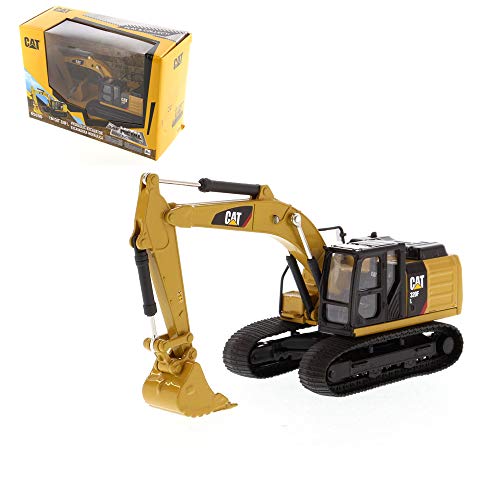 1:64 Scale Caterpillar 320F L Hydraulic Excavator - Construction Metal Series by Diecast Masters - 85690 - Play & Collect - with Functioning Boom - Made of Diecast Metal with Some Plastic Parts