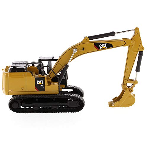 1:64 Scale Caterpillar 320F L Hydraulic Excavator - Construction Metal Series by Diecast Masters - 85690 - Play & Collect - with Functioning Boom - Made of Diecast Metal with Some Plastic Parts