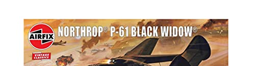 Airfix Vintage Classics Northrop P-61 Black Widow 1:72 WWII Military Aviation Plastic Model Kit A04006V