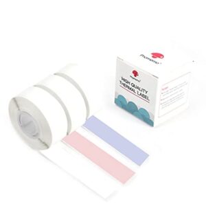 Phomemo D30 Label Maker Tape, Black on Lavender, White, Pink Sticker Thermal Paper, Long Self-Adhesive Label Tape, 15mm x 6m (1/2"x2361/8") Continuous Paper, 3 Roll