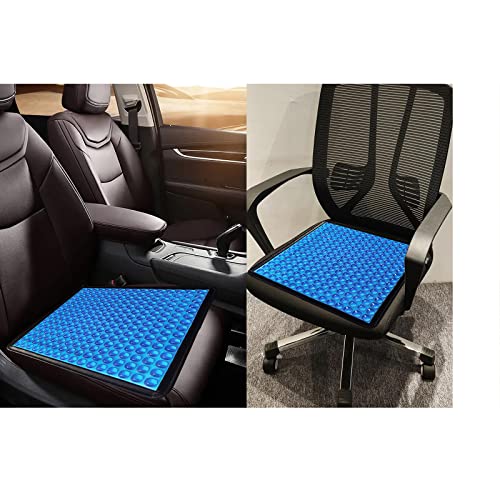 Damcoola Seat Cushion for Office Home Chair, Car & Wheelchair, Honeycomb Gel Seat Pad for Hip Massage, Back, Tailbone, Coccyx & Sciatica Pain Relief, Ergonomic, Breathable& Anti-Slip