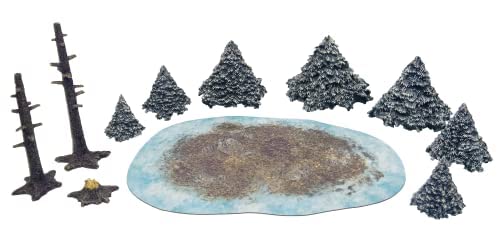 Monster Scenery Ice Wilds: Snow Pine Forest Double Pack (2 Items)