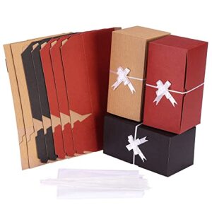 mpfy- gift boxes, 10 pack, 9 x 4.5 x 4.5 inch, assorted color, gift boxes with lids, gift boxes for presents, bridesmaid boxes, gift box set, box gift, empty gift box, decorative gift box