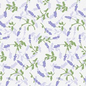 nwp lavender flowers tissue paper – 20in. x 30in. – 12 sheets (lftp)