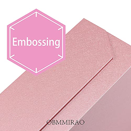 OBMMIRAO Upgrade 1PCS Pink Gift Box 9.5x7x4 Inches, Sturdy Gift Box with Lid for Gift Packaging, Foldable Magnetic Closure Storage Boxes, Bridesmaid proposal box, Rectangle Collapsible Box