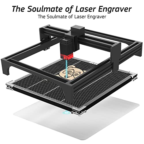 Honeycomb Laser Bed, LESANM 15.7X 15.7X 0.87 inch Honeycomb Working Panel for CO2 or Diode Laser Engraver Cutting Machine, Honeycomb Working Table with Aluminum Plate for Table-Protecting