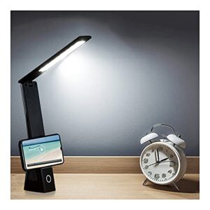 koopala led desk lamp, cordless lamp with 3 lighting modes 3 brightness levels, rechargeable reading lamp with adjustable arm & usb charge port, foldable eye caring table light for home office study