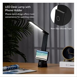 Koopala LED Desk Lamp, Cordless Lamp with 3 Lighting Modes 3 Brightness Levels, Rechargeable Reading Lamp with Adjustable Arm & USB Charge Port, Foldable Eye Caring Table Light for Home Office Study