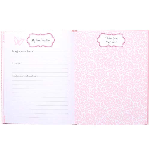 C.R. Gibson Pink and White 'Sweet Baby Girl' Bound First Five Years Baby Book, 64pgs, 10'' W x 11.75'' H