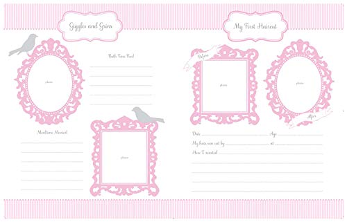 C.R. Gibson Pink and White 'Sweet Baby Girl' Bound First Five Years Baby Book, 64pgs, 10'' W x 11.75'' H
