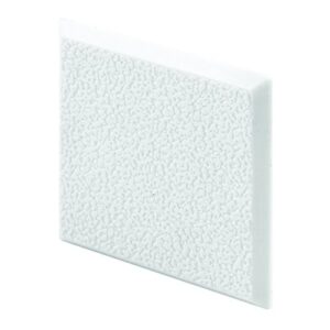 prime-line mp10866 wall protector, 2 inch x 2 inch squares, rigid vinyl, white, textured, adhesive-backed, paintable, pack of 5