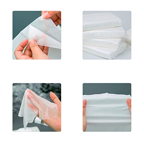 Car Tissue Refill, Disposable Facial Tissue, Napkin, Travel Size Pack for Car Visor Tissue Holder or Purse, 15 Packs, 50 Sheets per Pack, 750 Sheets In Total