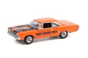 modeltoycars 1969 plymouth road runner, orange – greenlight 30273/48 – 1/64 scale diecast model toy car