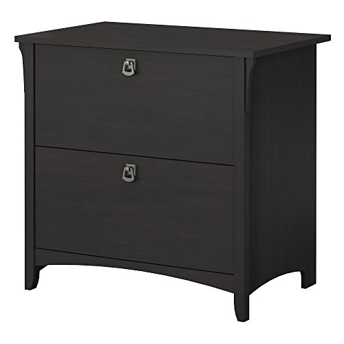 Bush Furniture Salinas Lateral File Cabinet, Vintage Black