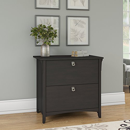 Bush Furniture Salinas Lateral File Cabinet, Vintage Black