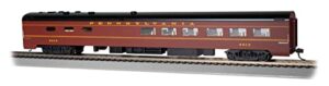 bachmann trains – 85′ smooth-side dining car with lighted interior – prr #4414 – ho scale
