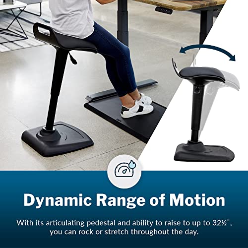 Vari Active Seat - Adjustable Standing Desk Chair - Ergonomic Wobble Office Desk Stool w/Dynamic Range of Motion - Encourage Good Posture - Portable Stools & Fully Assembled - Active Chairs for Adults