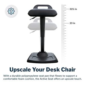 Vari Active Seat - Adjustable Standing Desk Chair - Ergonomic Wobble Office Desk Stool w/Dynamic Range of Motion - Encourage Good Posture - Portable Stools & Fully Assembled - Active Chairs for Adults