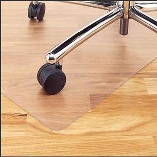 Azadx Computer Chair Mat for Hard Floors, PVC Transparent Protector for Hard Surfaces, Home Office Chair Mats for Hardwood Floor (36 x 48'' Rectangle)