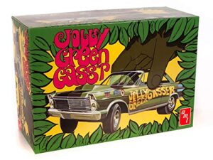 amt 1965 ford galaxie jolly green gasser 1:25 scale model kit (amt1192)