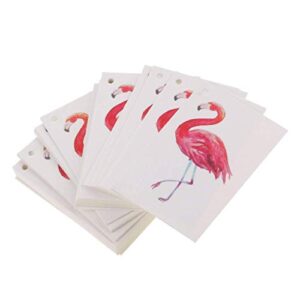 100pcs Kraft Paper Tags Gifts Tags Flamingo Printed Labels Hanging Cards Name Card Tag Price Tags Wedding Party Gift Tags