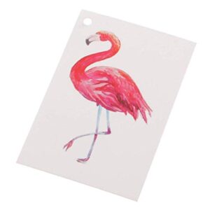 100pcs Kraft Paper Tags Gifts Tags Flamingo Printed Labels Hanging Cards Name Card Tag Price Tags Wedding Party Gift Tags